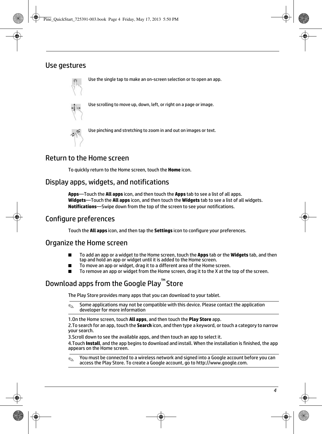 Page 5 of 8 - Hp Hp-Slate-7-2800-Tablet-Quick-Start-Guide-  Hp-slate-7-2800-tablet-quick-start-guide