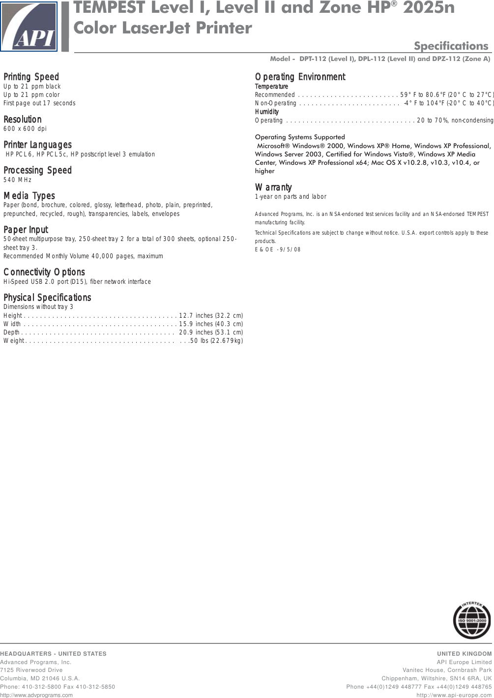 Page 2 of 2 - Hp Hp-Tempest-2025N-Users-Manual- 2025colorprinter123.qxp  Hp-tempest-2025n-users-manual