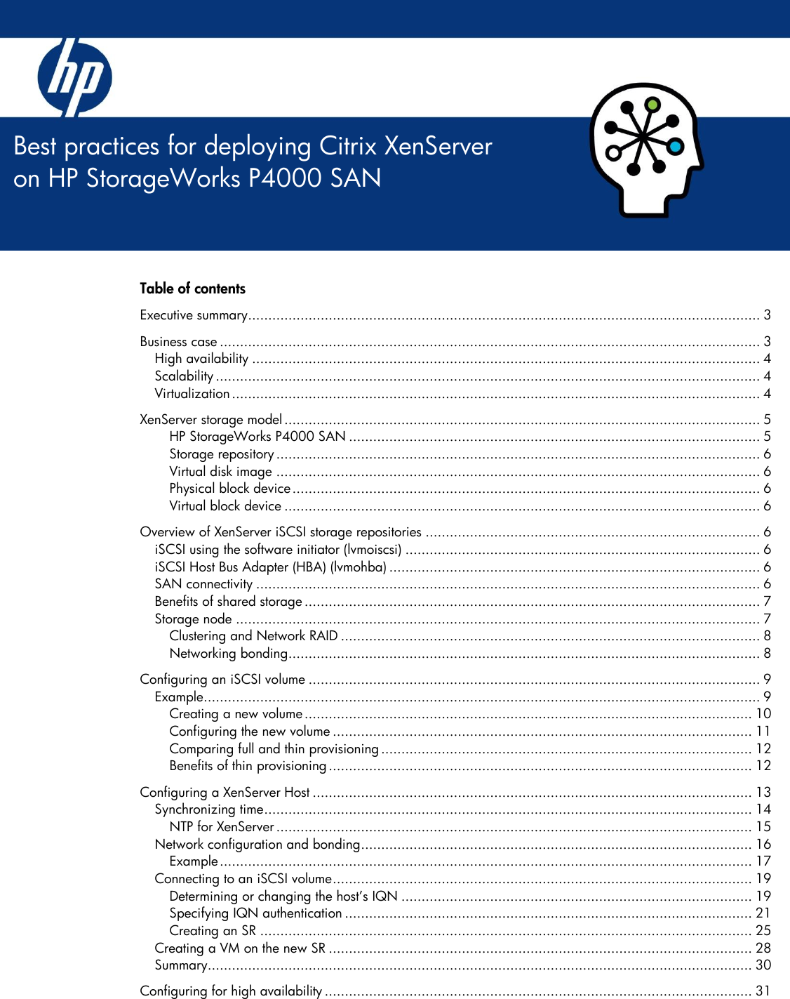Hpp Enterprises P4000 San Users Manual Best Practices For Deploying