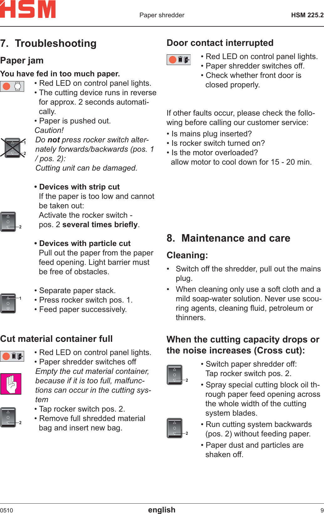 Page 5 of 6 - Hsm Hsm-225-2-Users-Manual- 225.2 0504  Hsm-225-2-users-manual