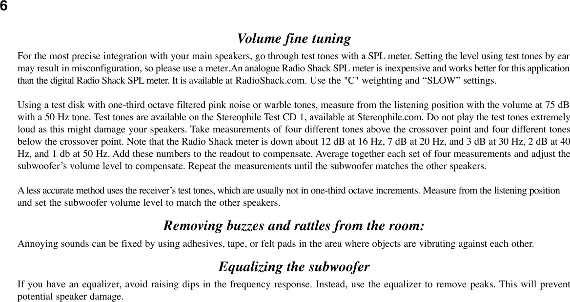 Hsu Research Vtf 2 Users Manual