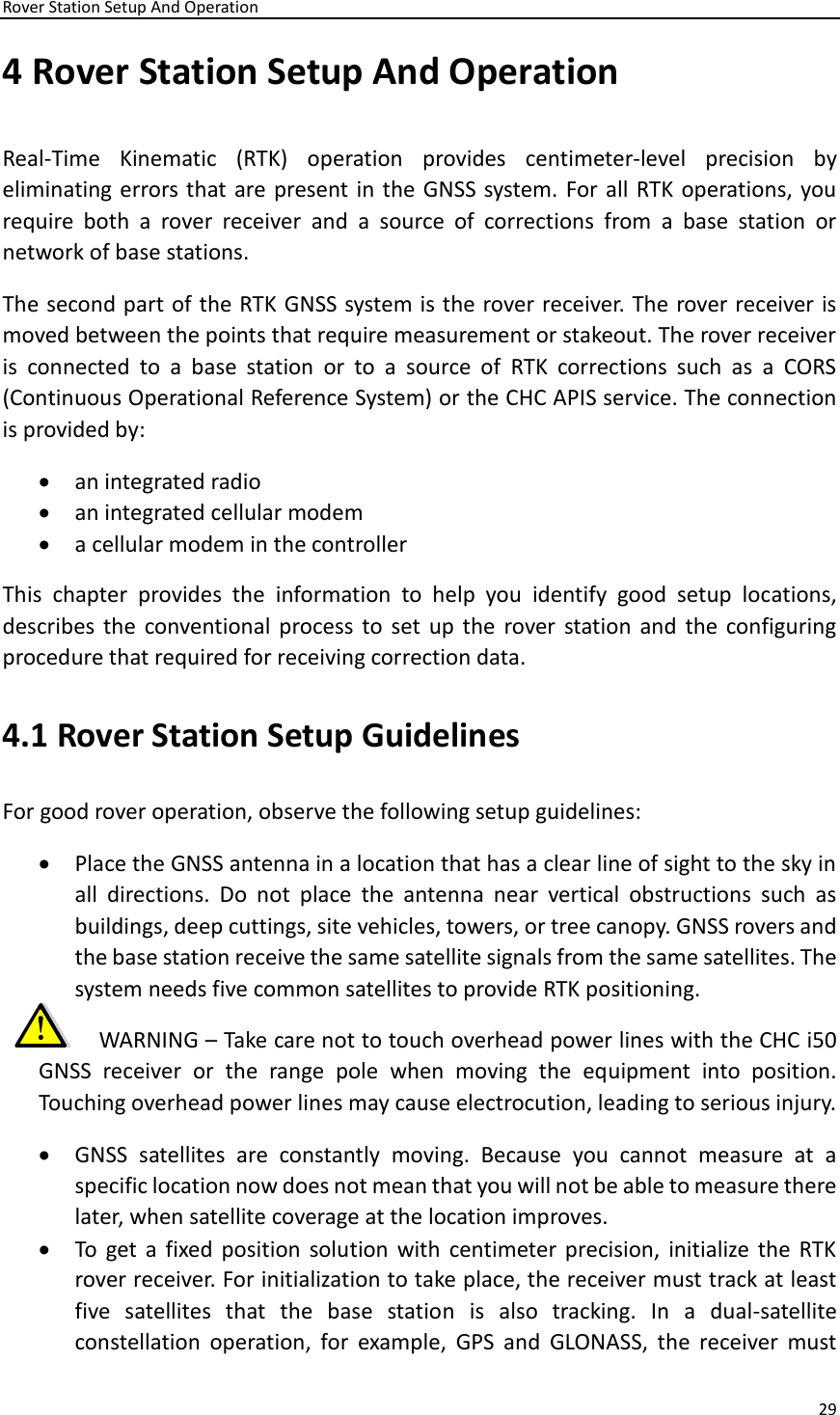 Page 29 of Huace Navigation Technology A01014 Geodetic GNSS Receiver i50U User Manual 