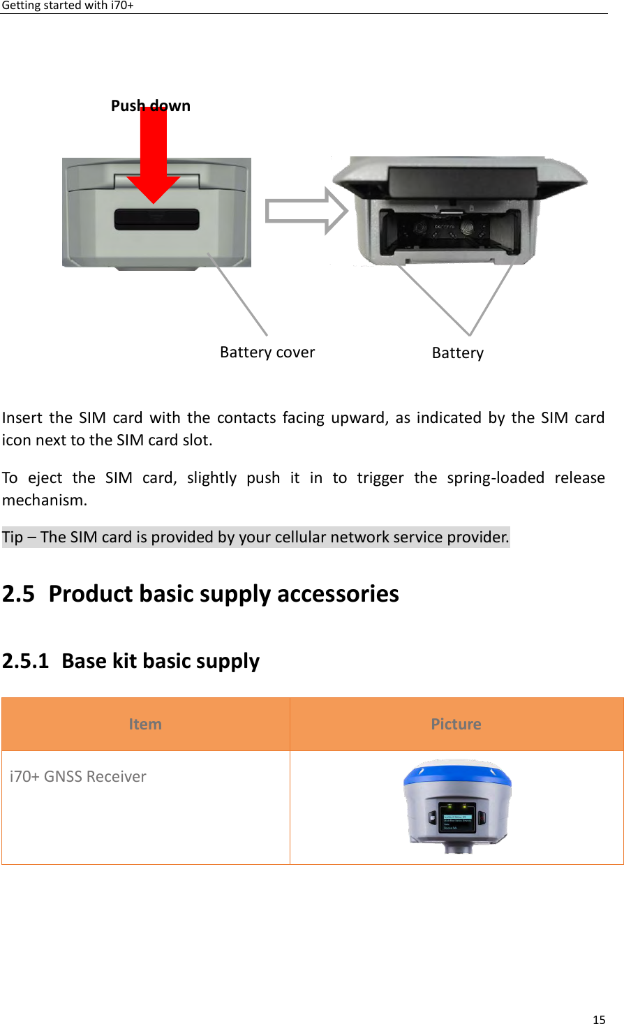 Page 15 of Huace Navigation Technology A01023 GNSS Receiver i70+ User Manual 