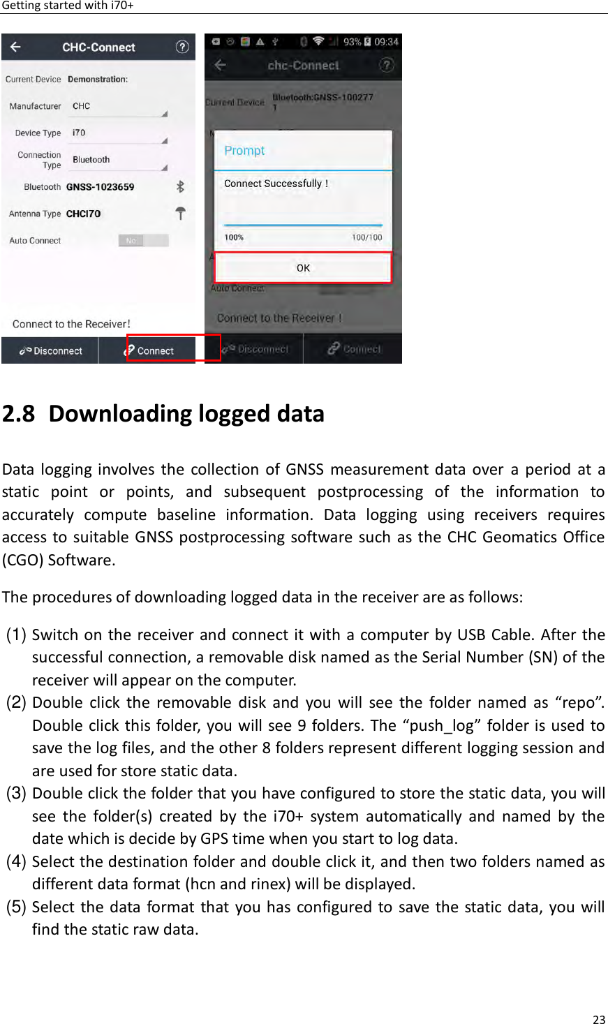 Page 23 of Huace Navigation Technology A01023 GNSS Receiver i70+ User Manual 