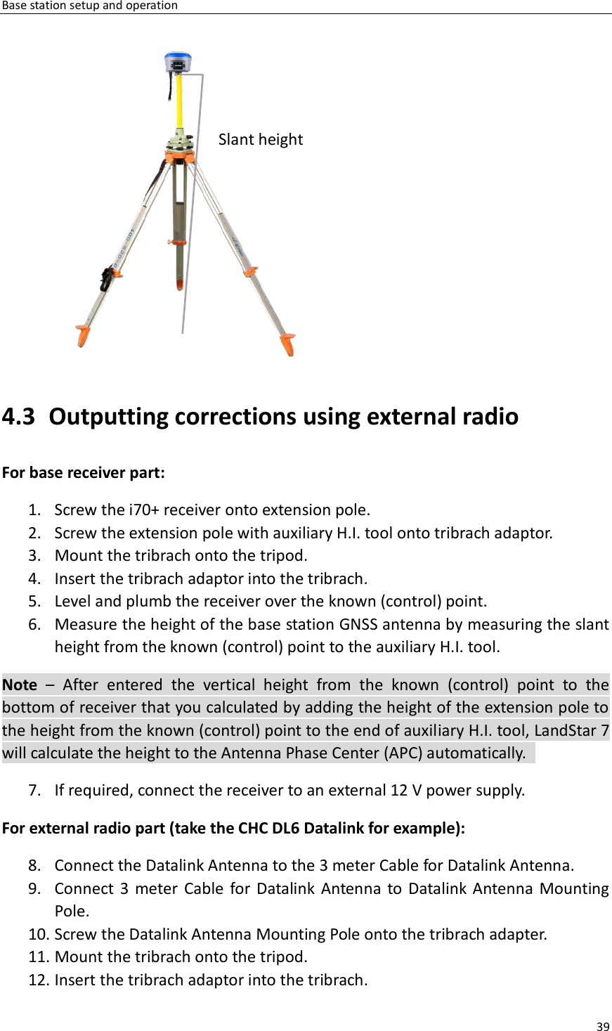 Page 39 of Huace Navigation Technology A01023 GNSS Receiver i70+ User Manual 