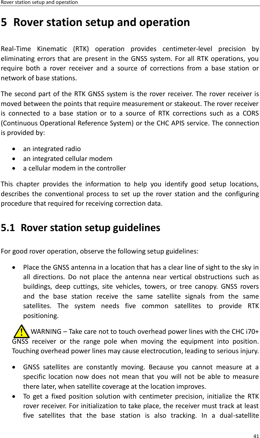 Page 41 of Huace Navigation Technology A01023 GNSS Receiver i70+ User Manual 