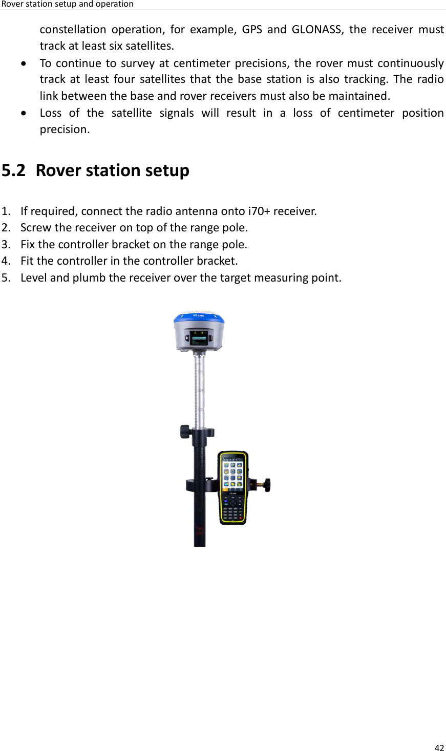 Page 42 of Huace Navigation Technology A01023 GNSS Receiver i70+ User Manual 