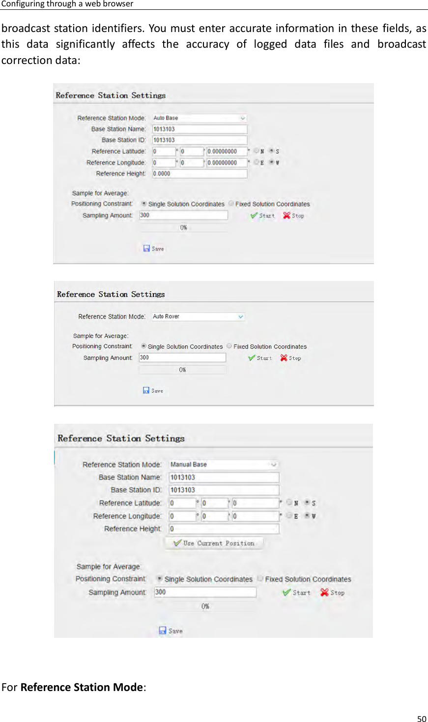 Page 50 of Huace Navigation Technology A01023 GNSS Receiver i70+ User Manual 