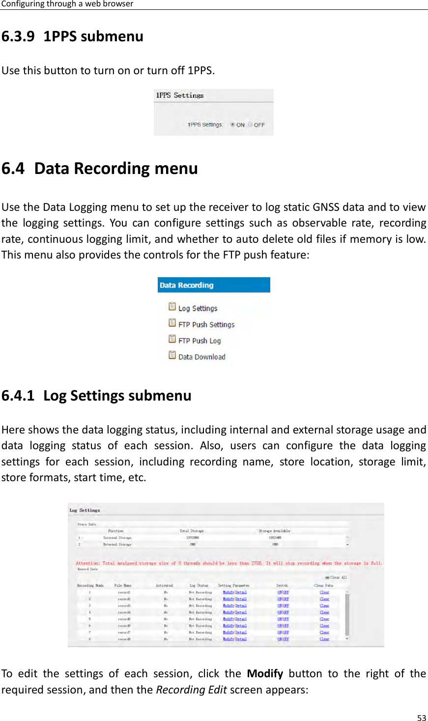 Page 53 of Huace Navigation Technology A01023 GNSS Receiver i70+ User Manual 