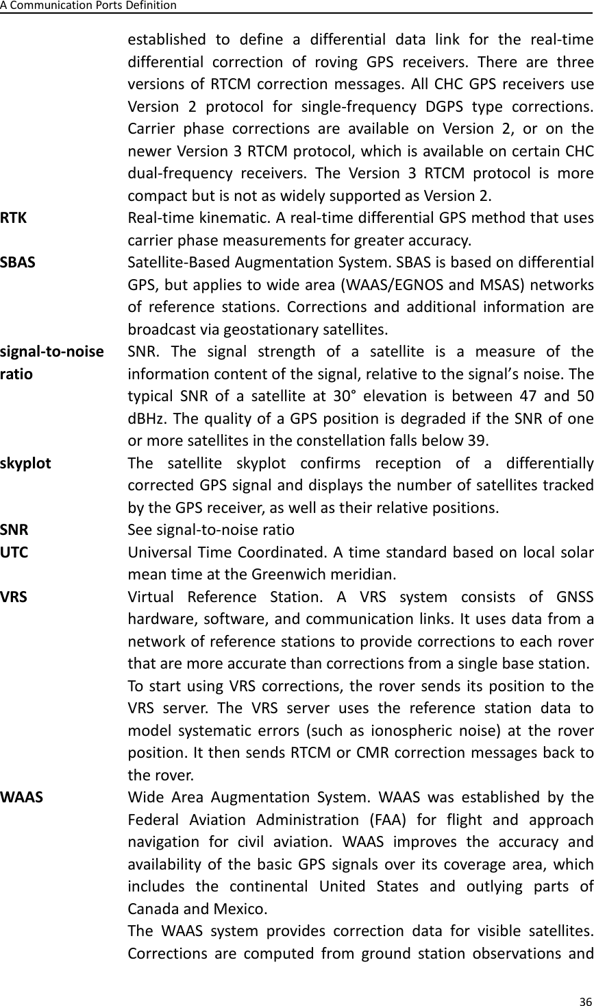 Page 36 of Huace Navigation Technology A02025 Geodetic GNSS Receiver P3DT User Manual 