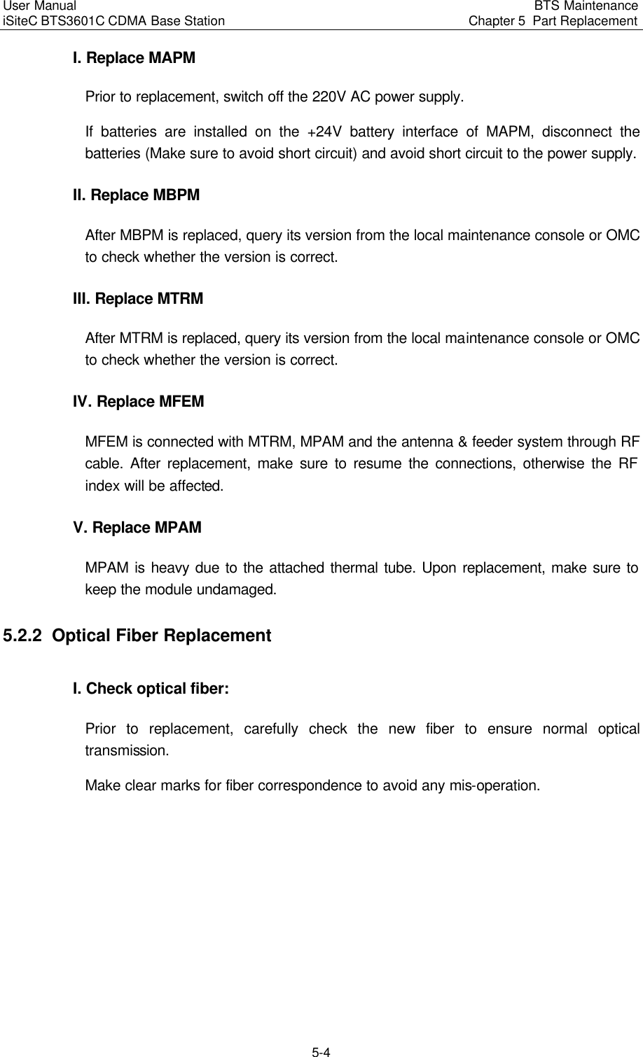 Page 128 of Huawei Technologies BTS3601C-800 CDMA Base Station User Manual 3