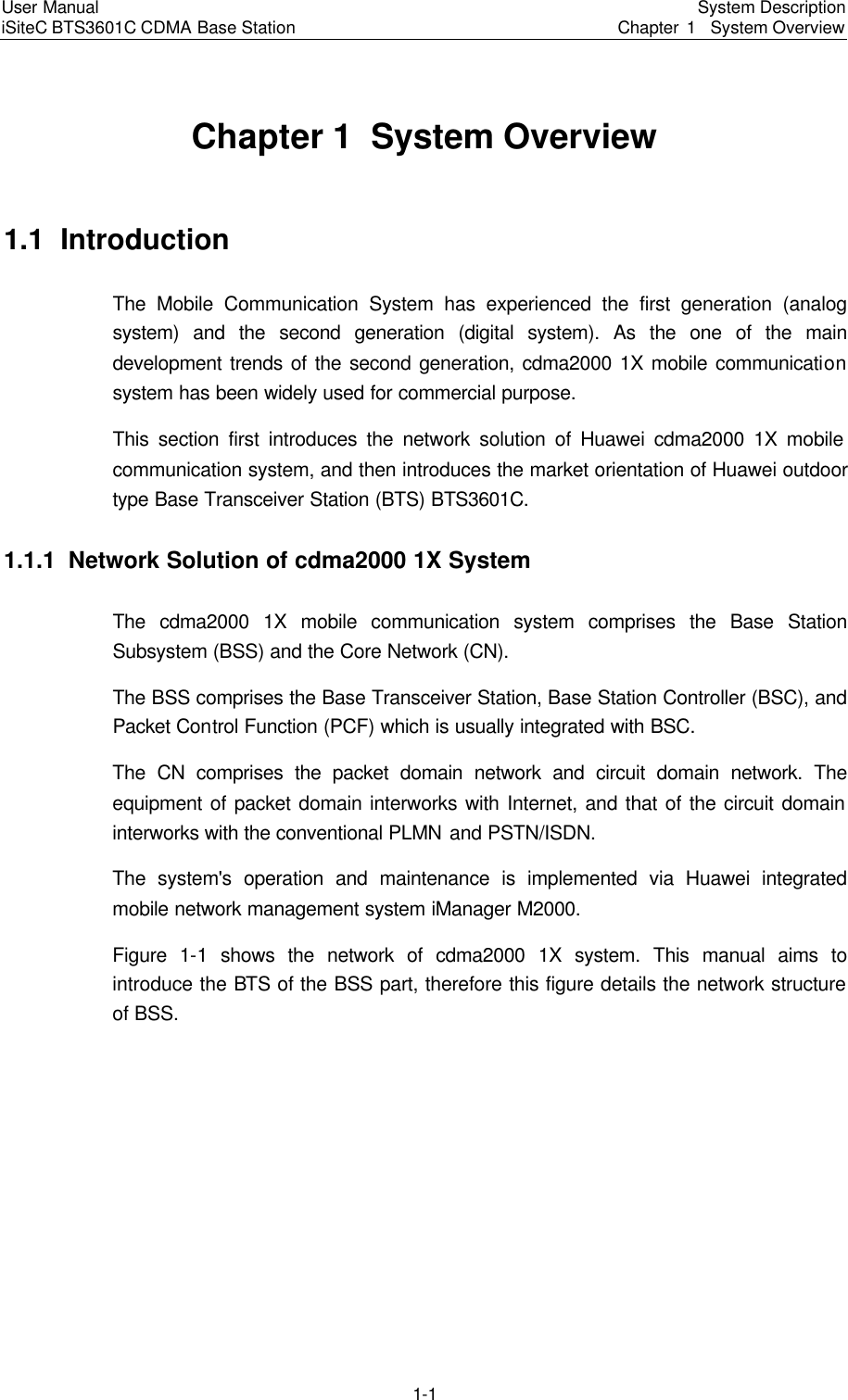 Page 4 of Huawei Technologies BTS3601C-800 CDMA Base Station User Manual 3