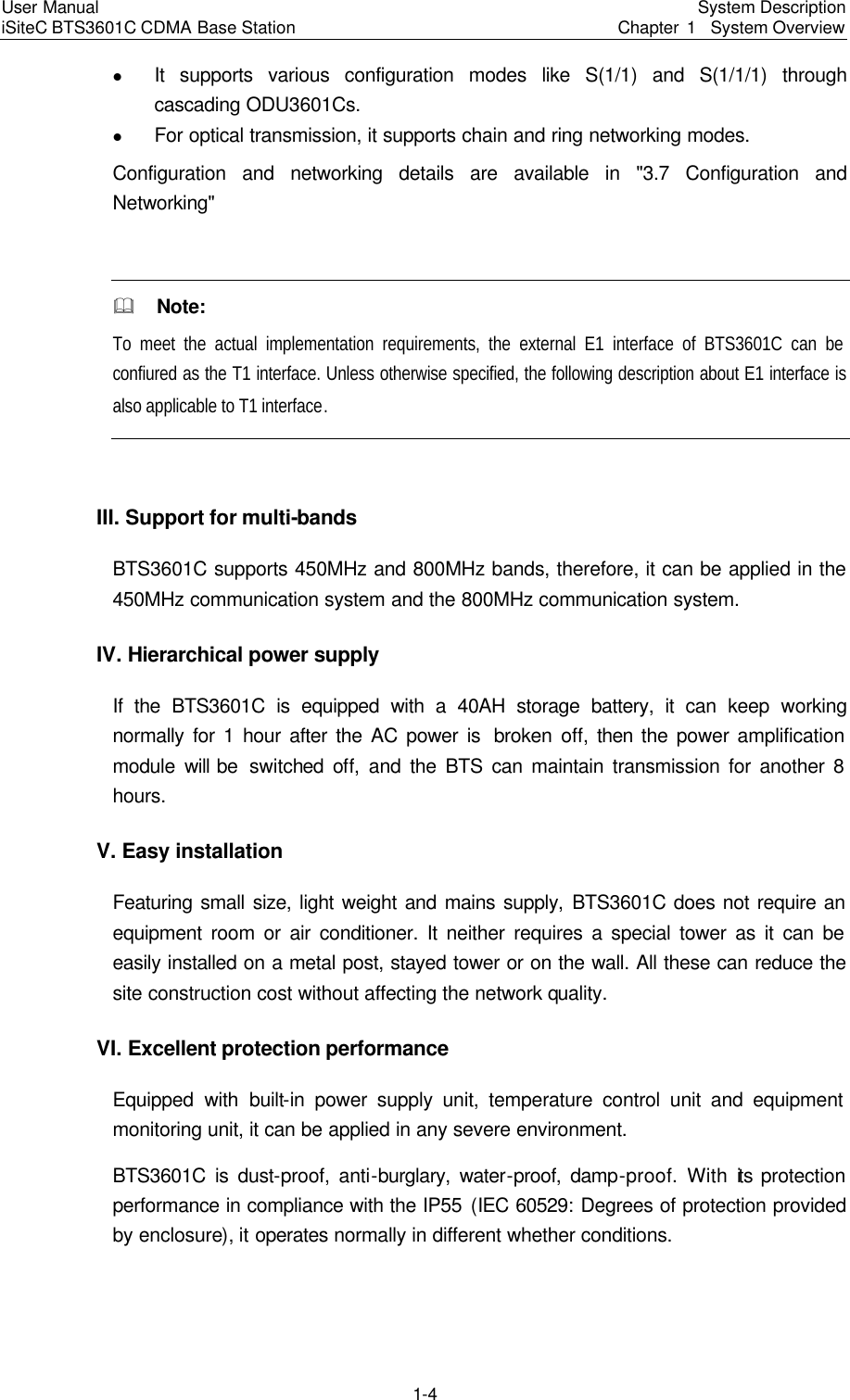 Page 7 of Huawei Technologies BTS3601C-800 CDMA Base Station User Manual 3