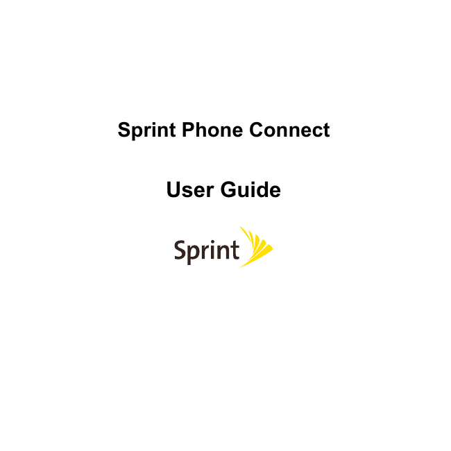   Sprint Phone Connect User Guide 