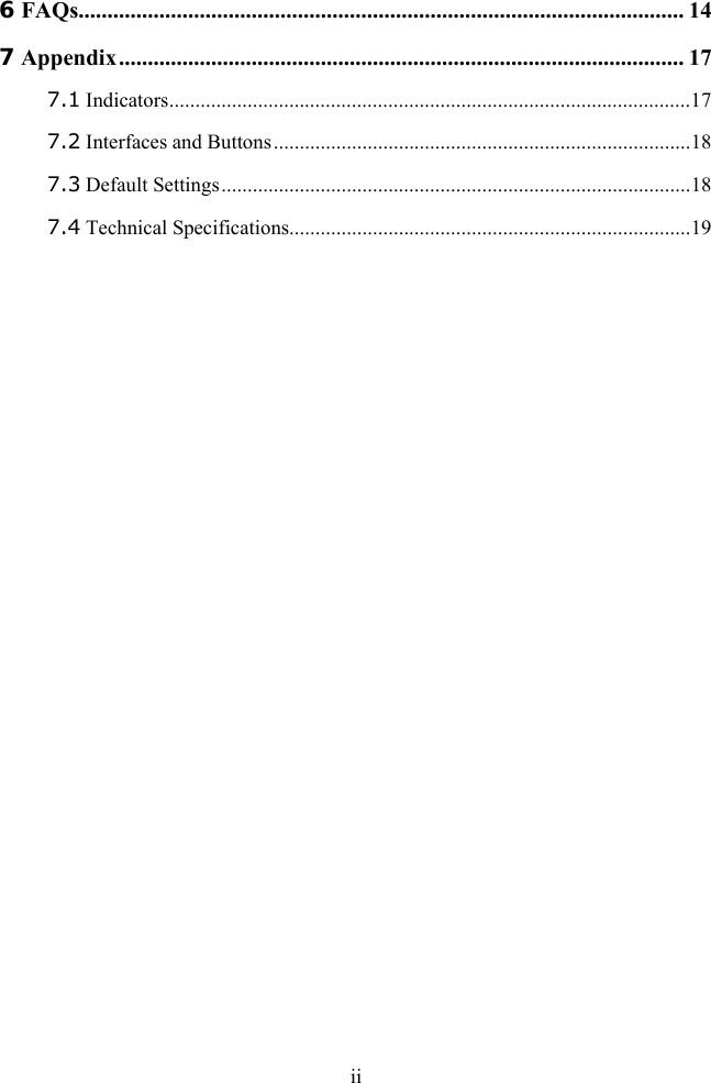 Page 5 of Huawei Technologies HG521 HOME GATEWAY User Manual