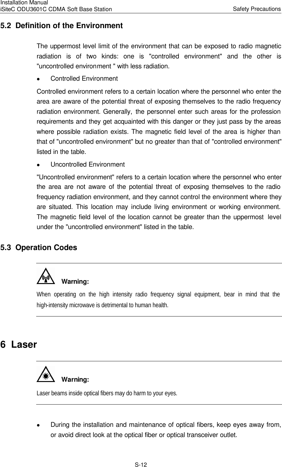 Page 20 of Huawei Technologies ODU3601C-800 CDMA Base Station User Manual 1