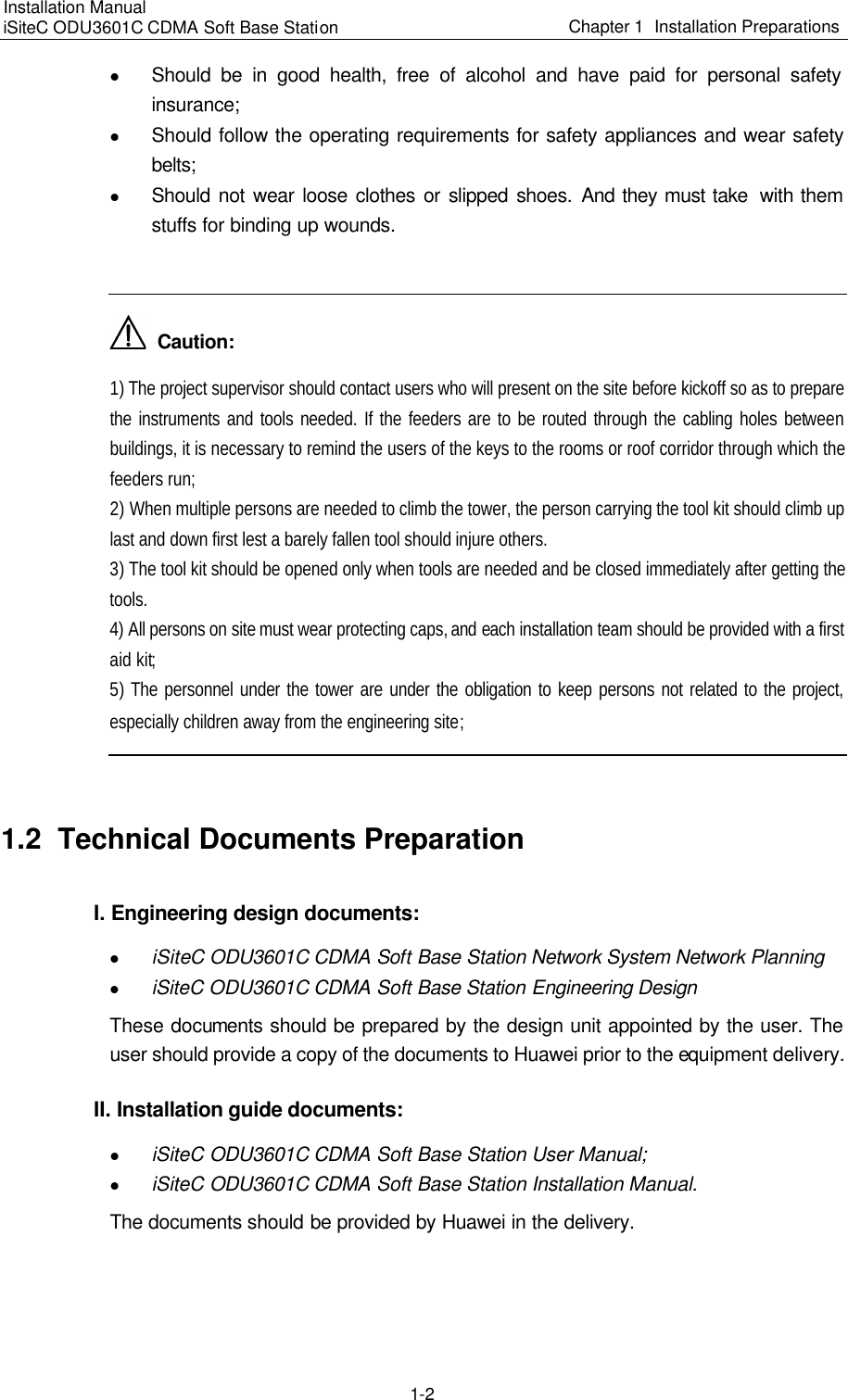 Page 33 of Huawei Technologies ODU3601C-800 CDMA Base Station User Manual 1