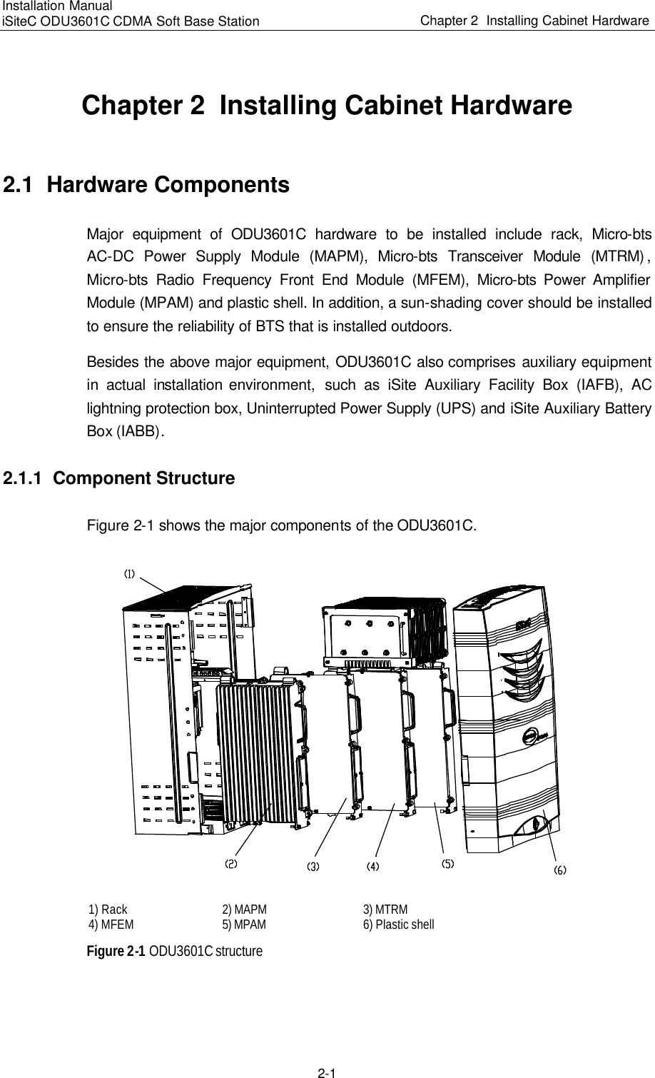 Page 43 of Huawei Technologies ODU3601C-800 CDMA Base Station User Manual 1
