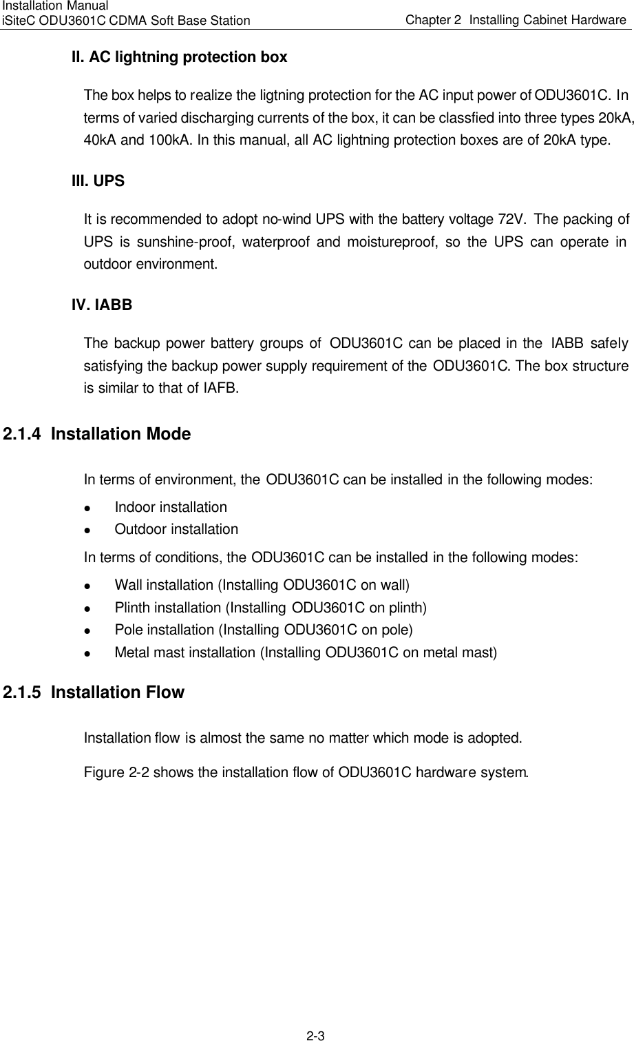 Page 45 of Huawei Technologies ODU3601C-800 CDMA Base Station User Manual 1