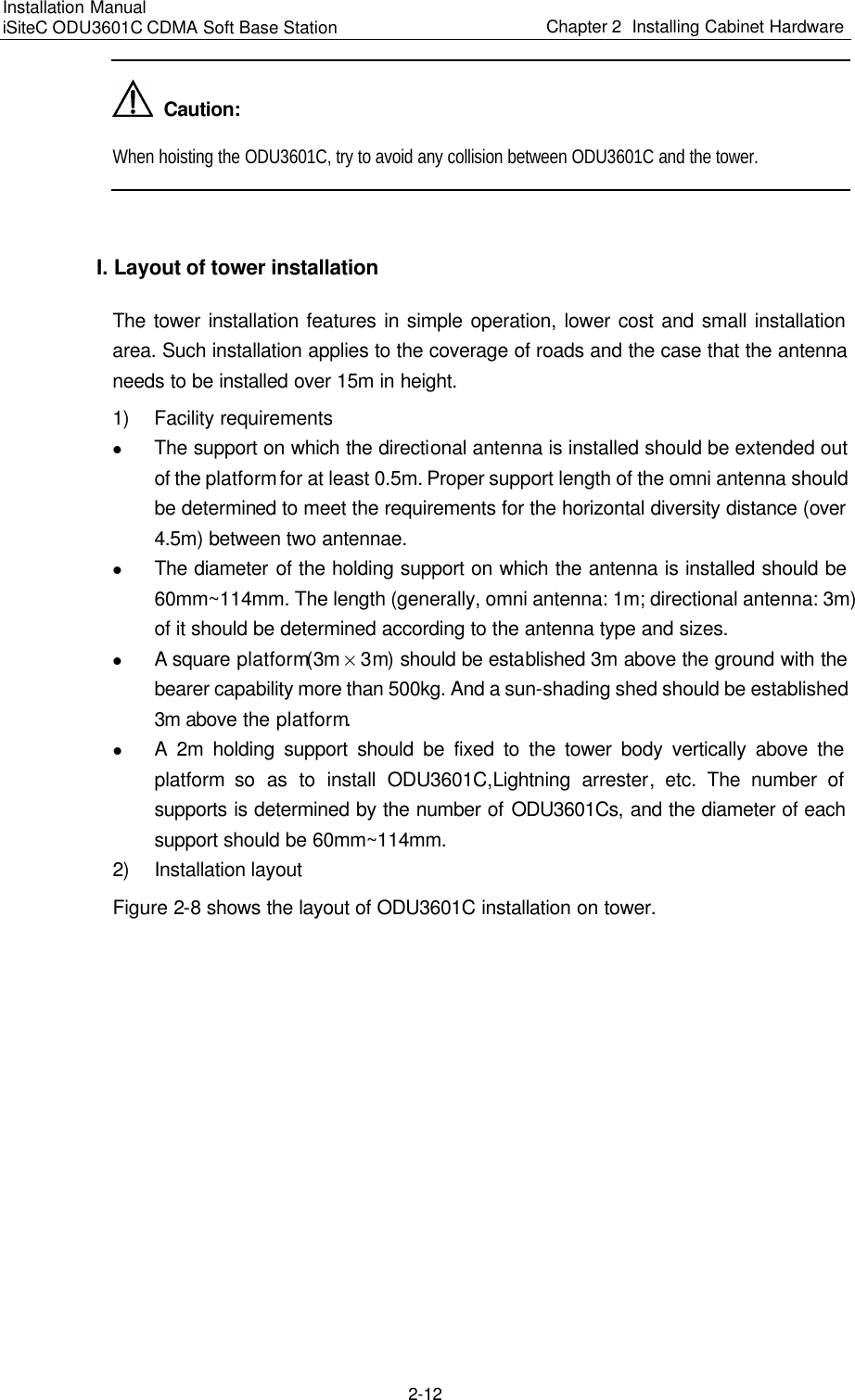 Page 54 of Huawei Technologies ODU3601C-800 CDMA Base Station User Manual 1