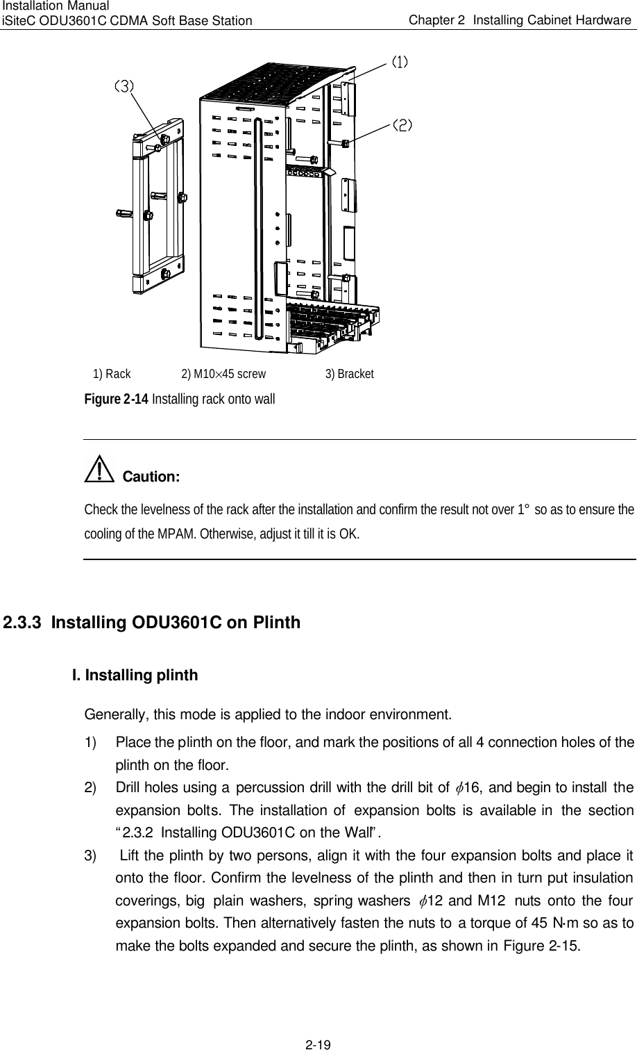 Page 61 of Huawei Technologies ODU3601C-800 CDMA Base Station User Manual 1