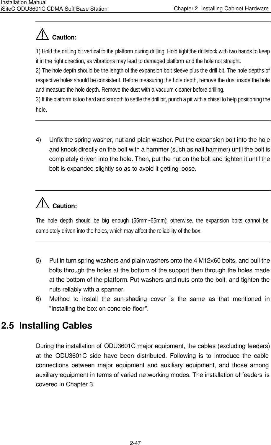 Page 89 of Huawei Technologies ODU3601C-800 CDMA Base Station User Manual 1