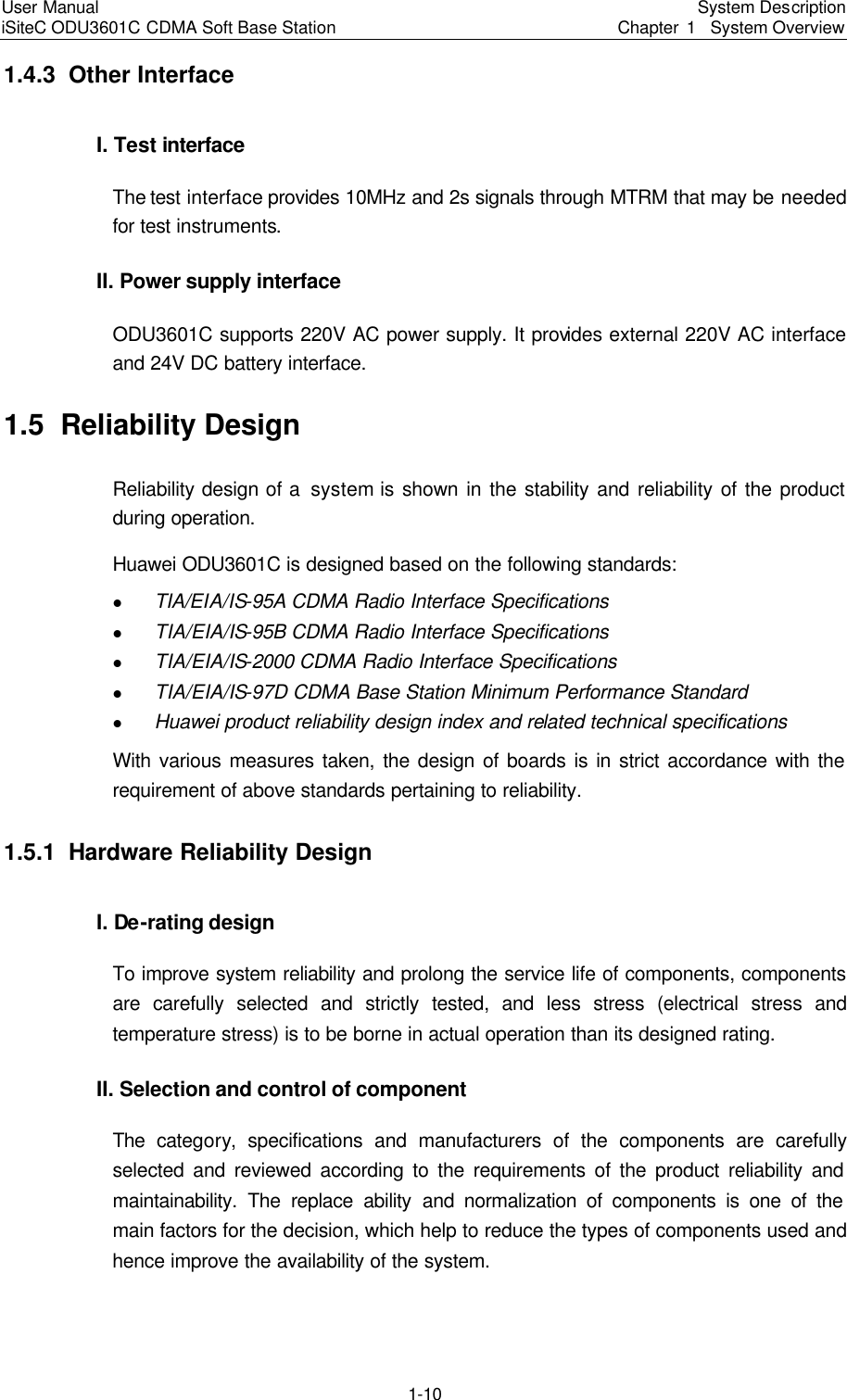 Page 13 of Huawei Technologies ODU3601C-800 CDMA Base Station User Manual 2