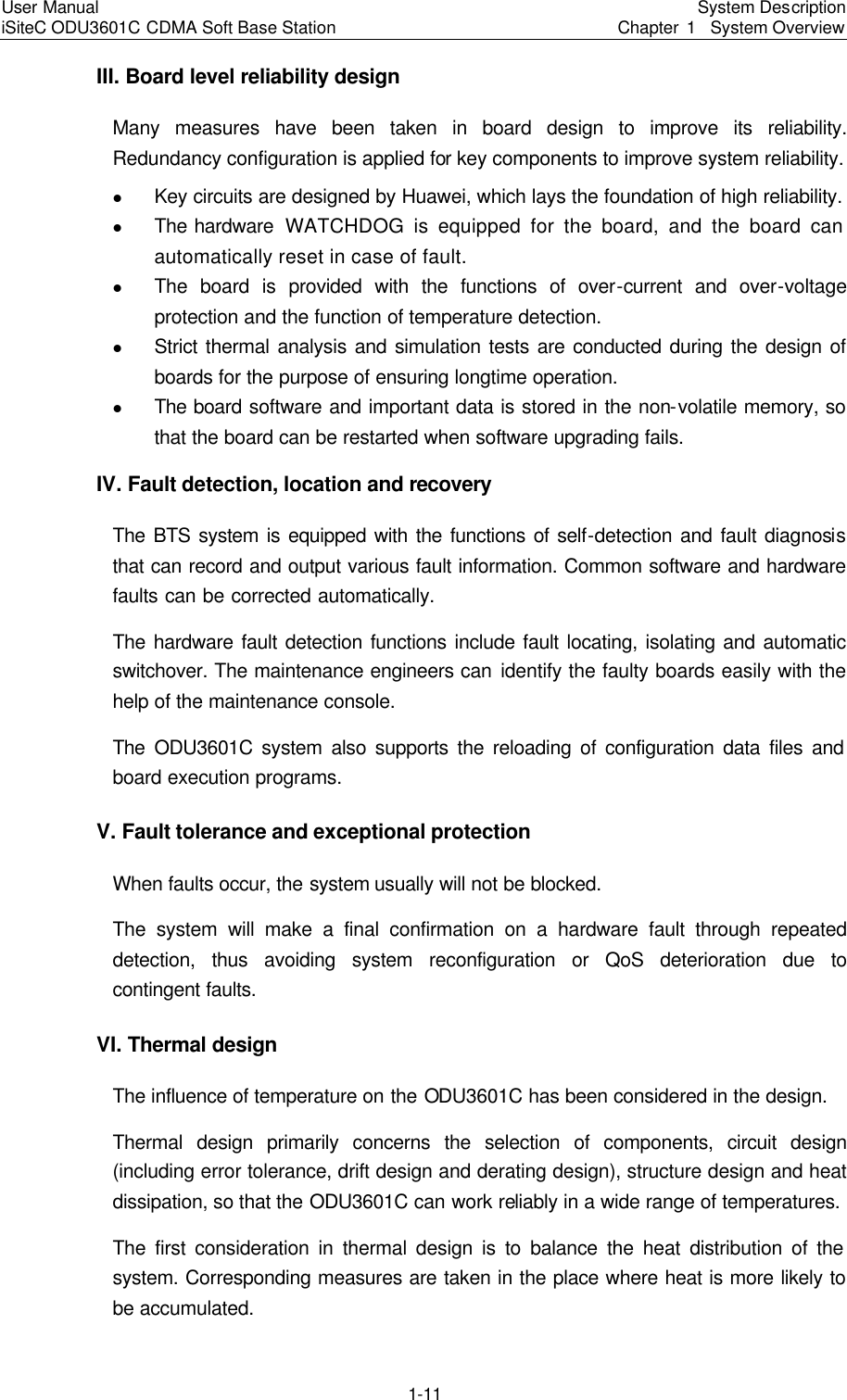 Page 14 of Huawei Technologies ODU3601C-800 CDMA Base Station User Manual 2