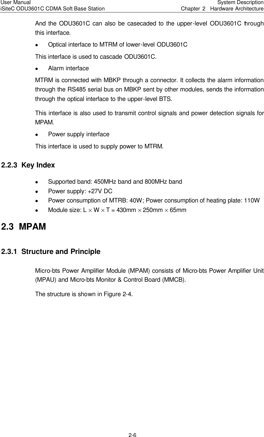 Page 22 of Huawei Technologies ODU3601C-800 CDMA Base Station User Manual 2