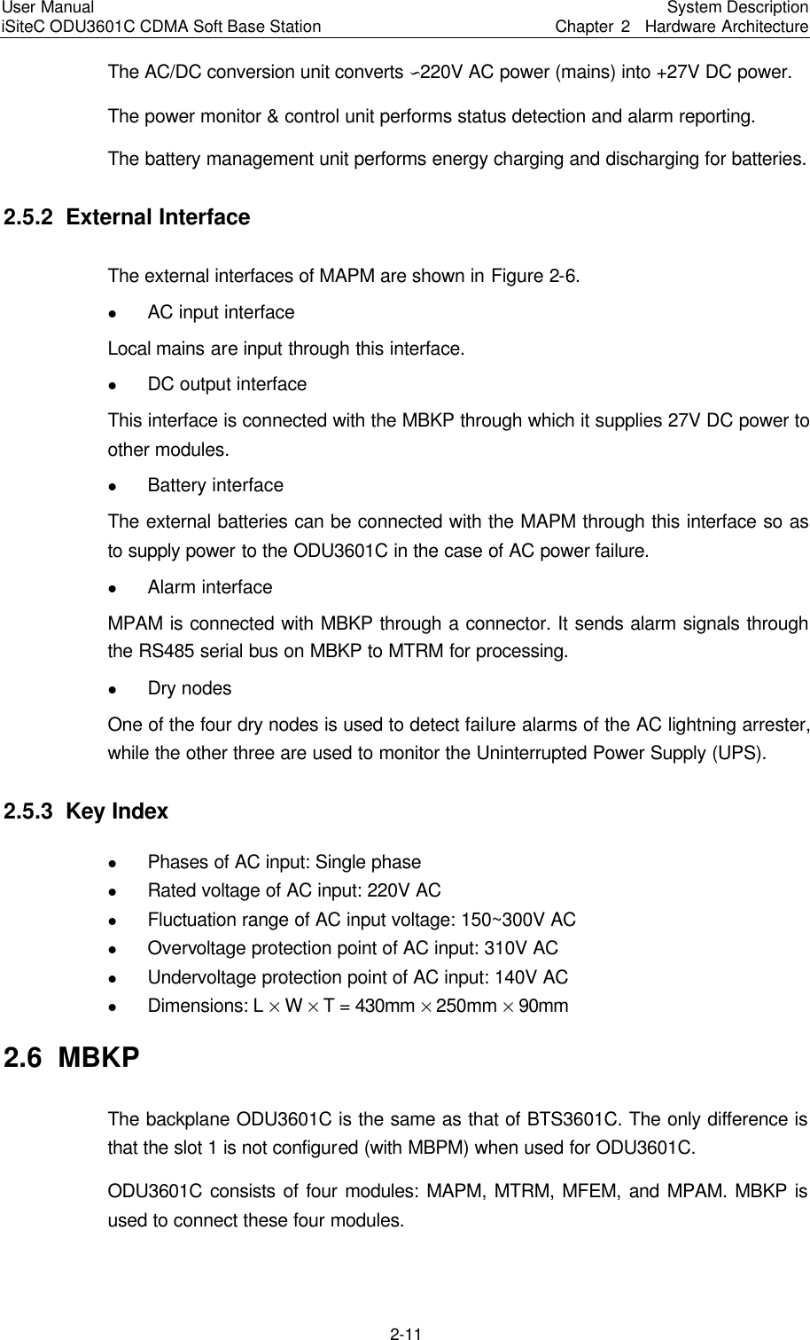 Page 27 of Huawei Technologies ODU3601C-800 CDMA Base Station User Manual 2