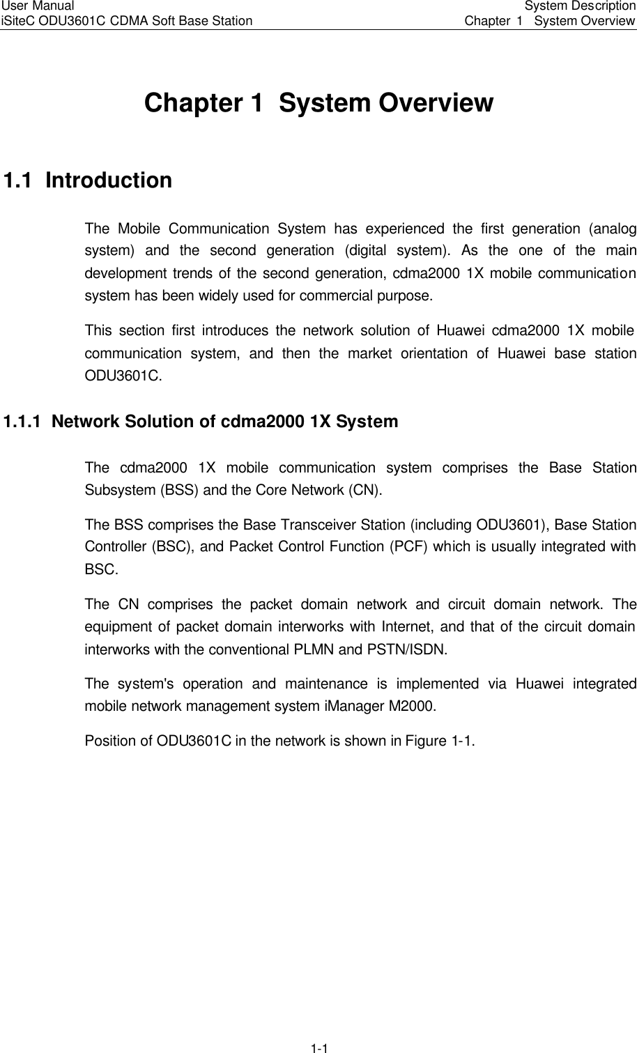 Page 4 of Huawei Technologies ODU3601C-800 CDMA Base Station User Manual 2