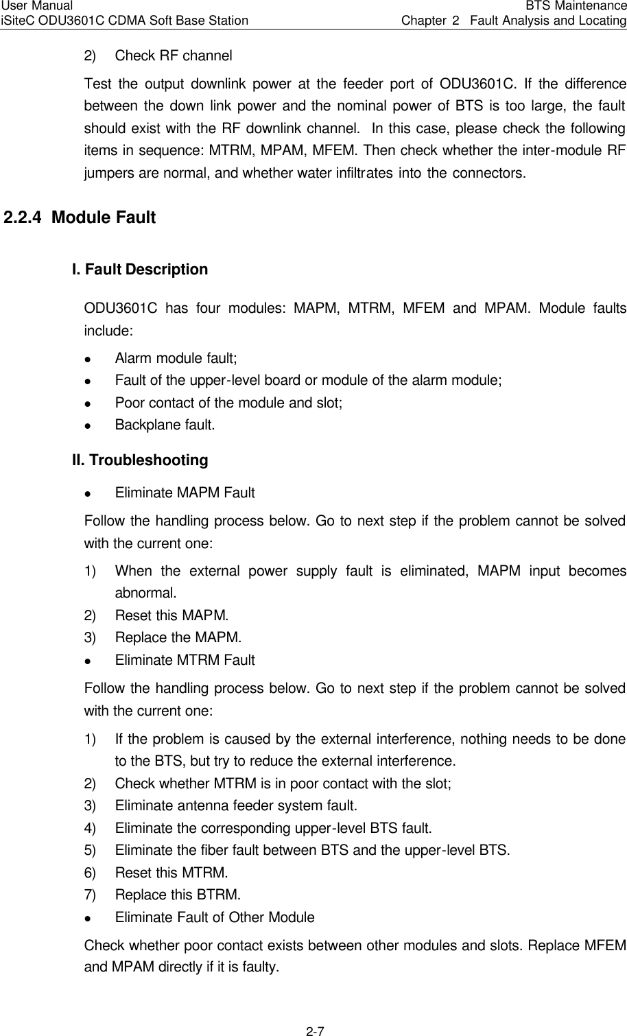 Page 91 of Huawei Technologies ODU3601C-800 CDMA Base Station User Manual 2