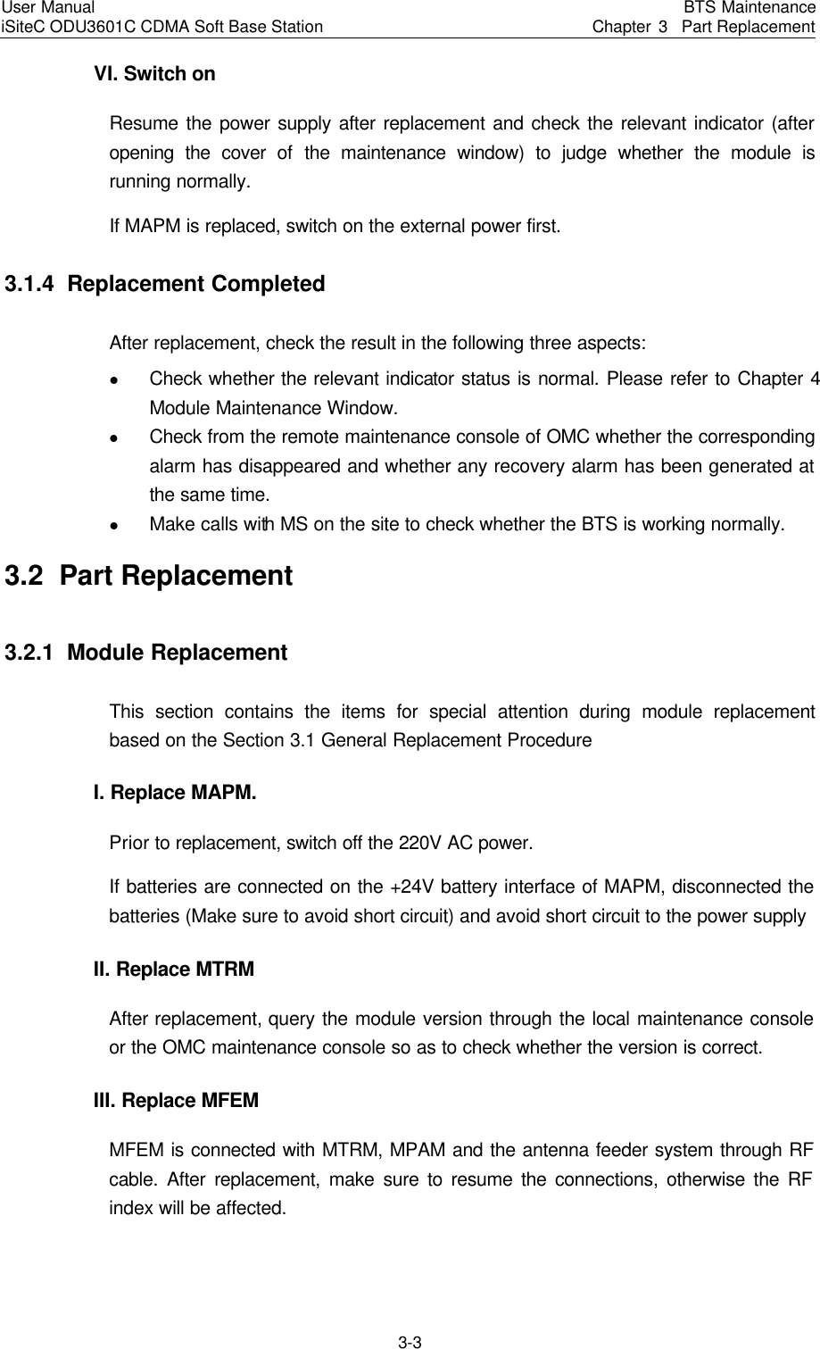 Page 94 of Huawei Technologies ODU3601C-800 CDMA Base Station User Manual 2