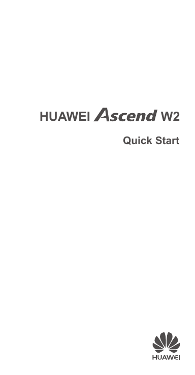 HUAWEI                    W2Quick Start