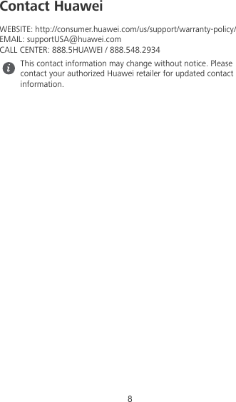 Page 9 of 10 - Huawei  Media Pad M5 Quick Start Guide-(01,en,US,CMR-W09)