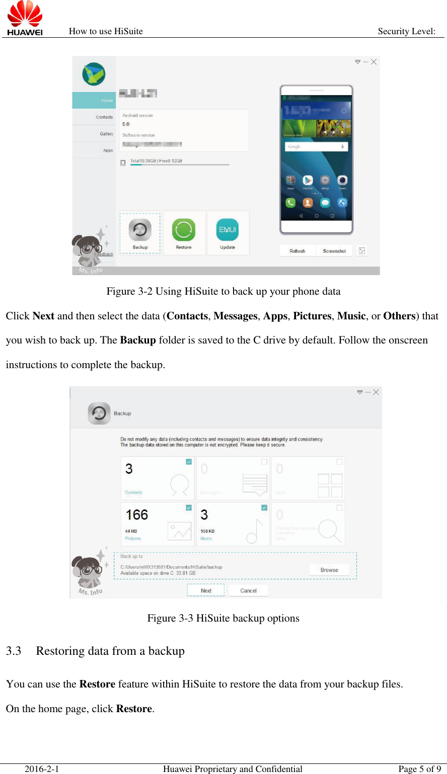 Page 5 of 9 - Huawei  How To Use Hi Suite