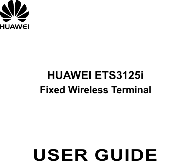 Page 1 of 12 - Huawei Huawei-Ets3125I-Owner-S-Manual