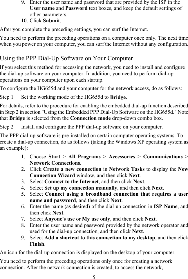 Page 5 of 8 - Huawei Huawei-Hg655D-Quick-Start-Guide
