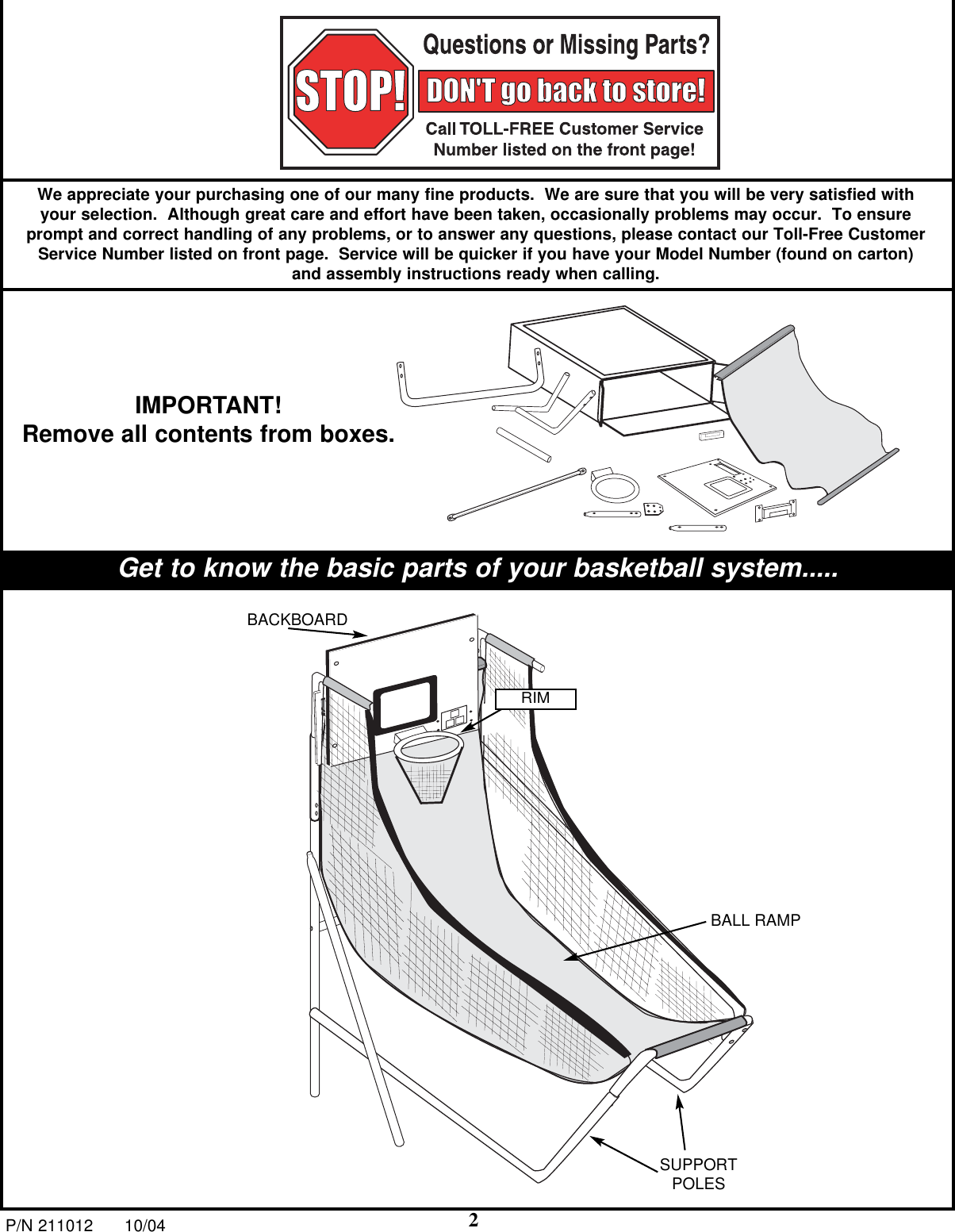 Page 2 of 11 - Huffybikes Huffybikes-Single-Electronic-Basketball-System-Users-Manual- 211413  Huffybikes-single-electronic-basketball-system-users-manual