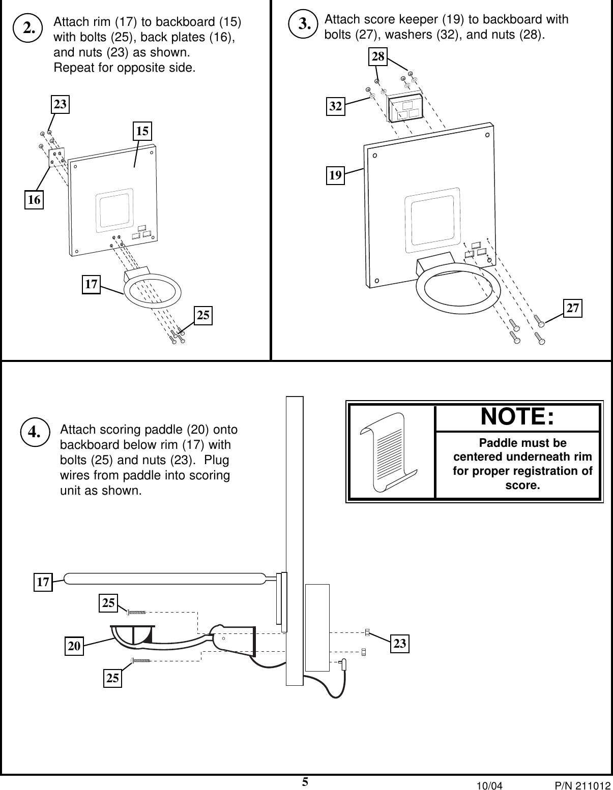 Page 5 of 11 - Huffybikes Huffybikes-Single-Electronic-Basketball-System-Users-Manual- 211413  Huffybikes-single-electronic-basketball-system-users-manual