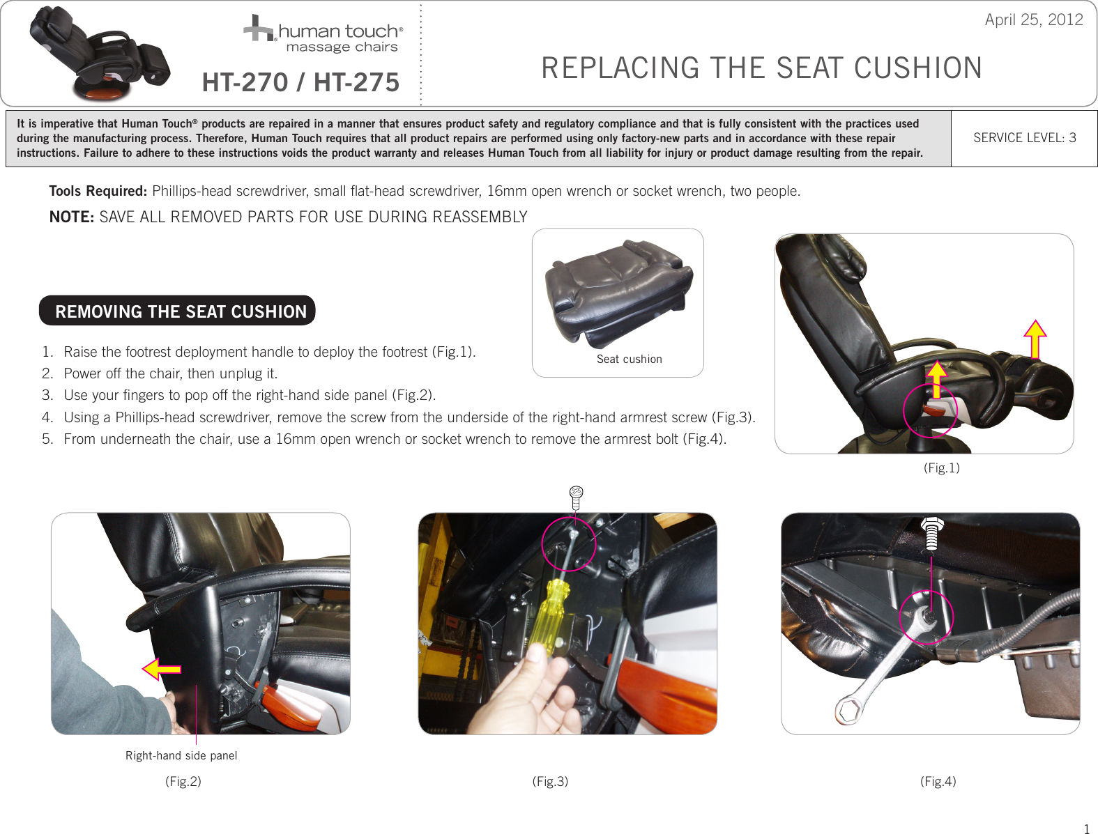 Page 1 of 3 - Human-Touch Human-Touch-Human-Touch-Wheelchair-Ht-275-Users-Manual-  Human-touch-human-touch-wheelchair-ht-275-users-manual