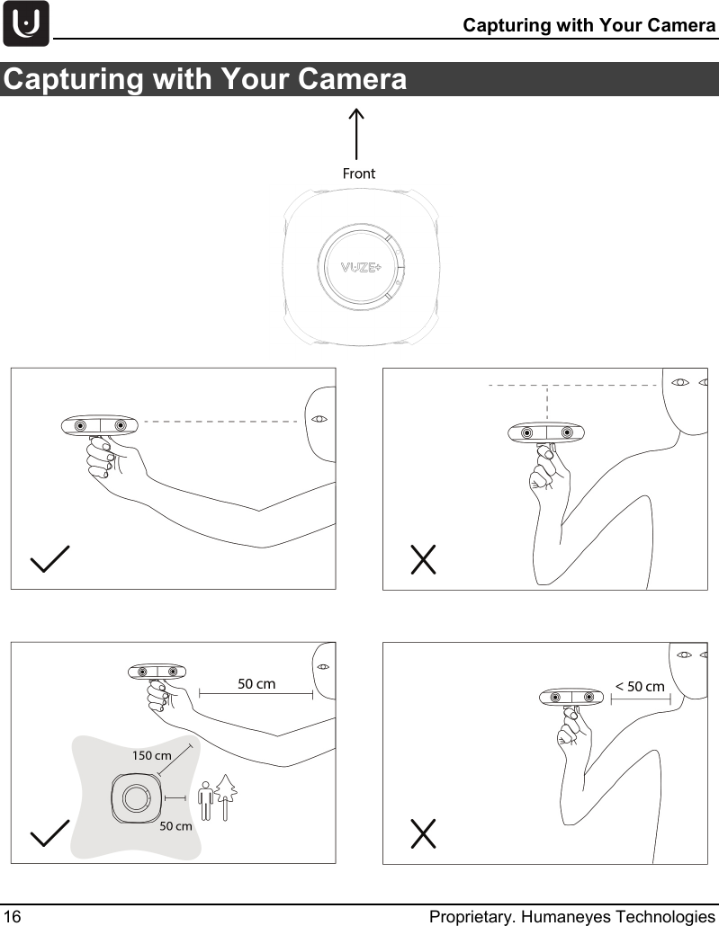   Capturing with Your Camera 16 Proprietary. Humaneyes Technologies Capturing with Your Camera   