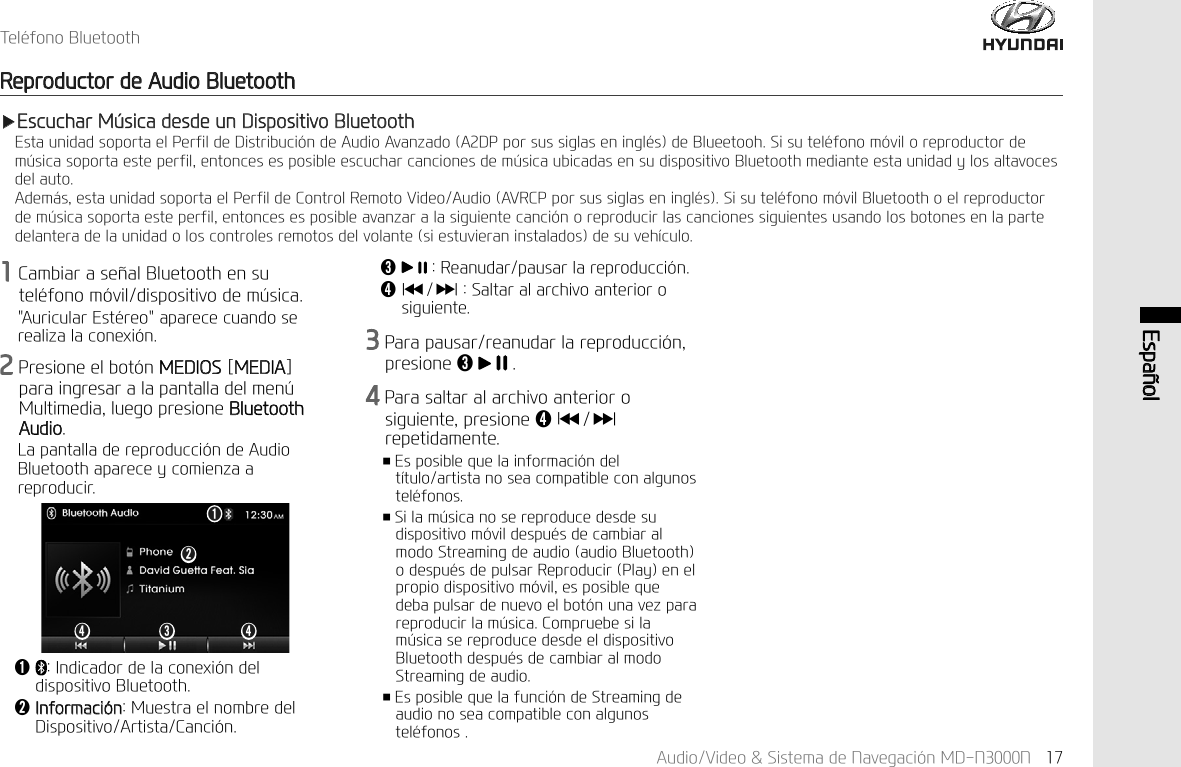 $XGLR9LGHR6LVWHPDGH1DYHJDFL&micro;Q0'11 (VSD&sup3;RO7HO&laquo;IRQR%OXHWRRWK5HSURGXFWRUGH$XGLR%OXHWRRWKҸ(VFXFKDU0&frac14;VLFDGHVGHXQ'LVSRVLWLYR%OXHWRRWK(VWDXQLGDGVRSRUWDHO3HUILOGH'LVWULEXFL&micro;QGH$XGLR$YDQ]DGR$'3SRUVXVVLJODVHQLQJO&laquo;VGH%OXHHWRRK6LVXWHO&laquo;IRQRP&micro;YLORUHSURGXFWRUGHP&frac14;VLFDVRSRUWDHVWHSHUILOHQWRQFHVHVSRVLEOHHVFXFKDUFDQFLRQHVGHP&frac14;VLFDXELFDGDVHQVXGLVSRVLWLYR%OXHWRRWKPHGLDQWHHVWDXQLGDG\ORVDOWDYRFHVGHODXWR$GHP&pound;VHVWDXQLGDGVRSRUWDHO3HUILOGH&amp;RQWURO5HPRWR9LGHR$XGLR$95&amp;3SRUVXVVLJODVHQLQJO&laquo;V6LVXWHO&laquo;IRQRP&micro;YLO%OXHWRRWKRHOUHSURGXFWRUGHP&frac14;VLFDVRSRUWDHVWHSHUILOHQWRQFHVHVSRVLEOHDYDQ]DUDODVLJXLHQWHFDQFL&micro;QRUHSURGXFLUODVFDQFLRQHVVLJXLHQWHVXVDQGRORVERWRQHVHQODSDUWHGHODQWHUDGHODXQLGDGRORVFRQWUROHVUHPRWRVGHOYRODQWHVLHVWXYLHUDQLQVWDODGRVGHVXYHK&macr;FXOR&amp;DPELDUDVH&sup3;DO%OXHWRRWKHQVXWHO&laquo;IRQRP&micro;YLOGLVSRVLWLYRGHP&frac14;VLFD$XULFXODU(VW&laquo;UHRDSDUHFHFXDQGRVHUHDOL]DODFRQH[L&micro;Q3UHVLRQHHOERW&micro;Q0(',26>0(',$@SDUDLQJUHVDUDODSDQWDOODGHOPHQ&frac14;0XOWLPHGLDOXHJRSUHVLRQH%OXHWRRWK$XGLR/DSDQWDOODGHUHSURGXFFL&micro;QGH$XGLR%OXHWRRWKDSDUHFH\FRPLHQ]DDUHSURGXFLUǬ,QGLFDGRUGHODFRQH[L&micro;QGHOGLVSRVLWLYR%OXHWRRWKǭ,QIRUPDFL&micro;Q0XHVWUDHOQRPEUHGHO'LVSRVLWLYR$UWLVWD&amp;DQFL&micro;QǮ 5HDQXGDUSDXVDUODUHSURGXFFL&micro;Qǯ,ҼҼҸҸ,6DOWDUDODUFKLYRDQWHULRURVLJXLHQWH3DUDSDXVDUUHDQXGDUODUHSURGXFFL&micro;QSUHVLRQHǮ 3DUDVDOWDUDODUFKLYRDQWHULRURVLJXLHQWHSUHVLRQHǯ,ҼҼҸҸ,UHSHWLGDPHQWHҭ(VSRVLEOHTXHODLQIRUPDFL&micro;QGHOW&macr;WXORDUWLVWDQRVHDFRPSDWLEOHFRQDOJXQRVWHO&laquo;IRQRVҭ6LODP&frac14;VLFDQRVHUHSURGXFHGHVGHVXGLVSRVLWLYRP&micro;YLOGHVSX&laquo;VGHFDPELDUDOPRGR6WUHDPLQJGHDXGLRDXGLR%OXHWRRWKRGHVSX&laquo;VGHSXOVDU5HSURGXFLU3OD\HQHOSURSLRGLVSRVLWLYRP&micro;YLOHVSRVLEOHTXHGHEDSXOVDUGHQXHYRHOERW&micro;QXQDYH]SDUDUHSURGXFLUODP&frac14;VLFD&amp;RPSUXHEHVLODP&frac14;VLFDVHUHSURGXFHGHVGHHOGLVSRVLWLYR%OXHWRRWKGHVSX&laquo;VGHFDPELDUDOPRGR6WUHDPLQJGHDXGLRҭ(VSRVLEOHTXHODIXQFL&micro;QGH6WUHDPLQJGHDXGLRQRVHDFRPSDWLEOHFRQDOJXQRVWHO&laquo;IRQRVǭǮ ǯǯǬ