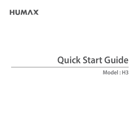 Quick Start GuideModel : H3