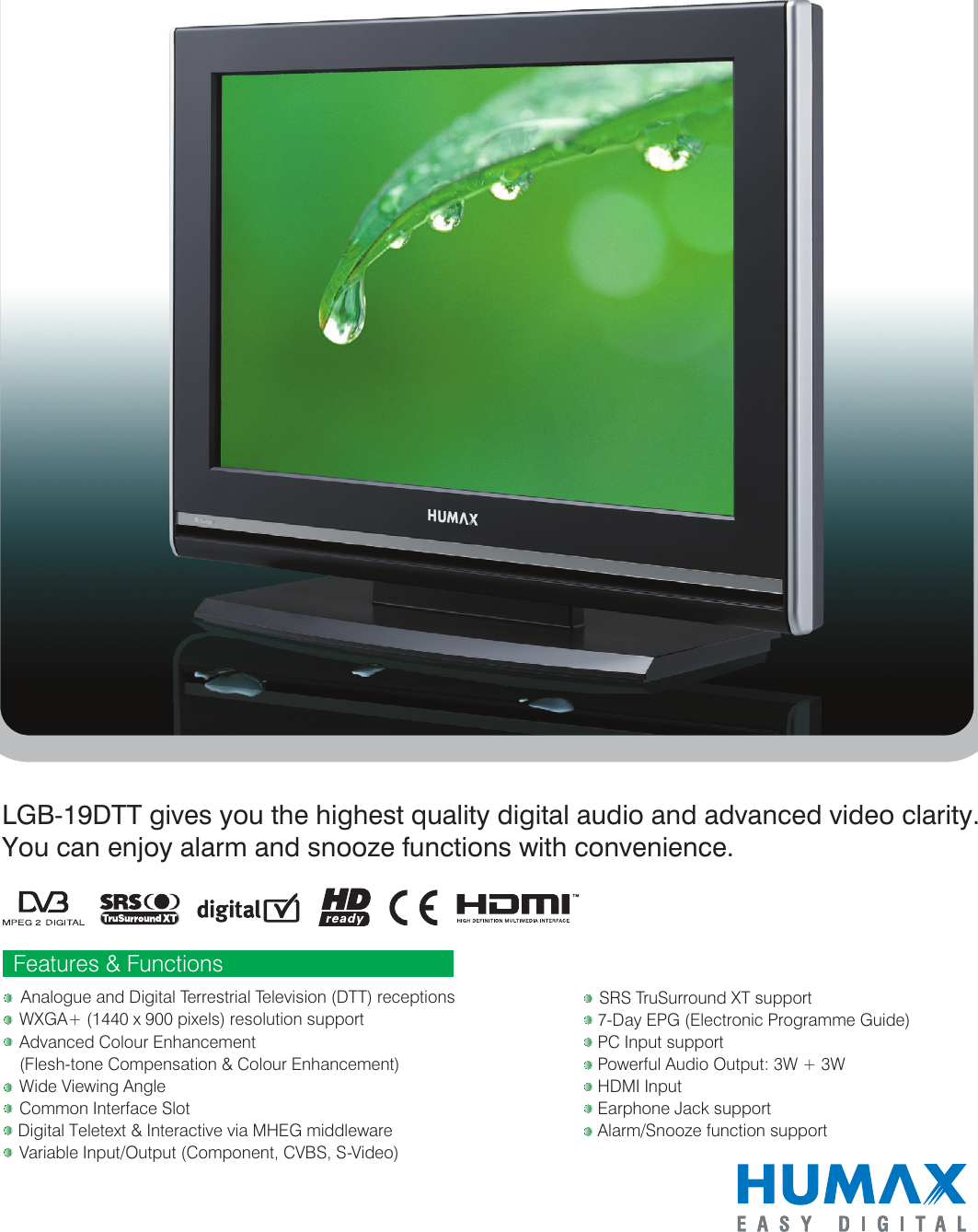 Page 1 of 2 - Humax Humax-Lgb-19Dtt-Users-Manual- ??뽯툧1-4  Humax-lgb-19dtt-users-manual