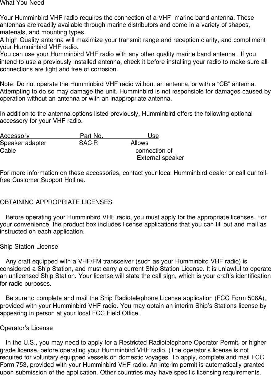 Page 2 of 11 - Humminbird Humminbird-Dc-25-Users-Manual- VHF Radio Operations Manual  Humminbird-dc-25-users-manual