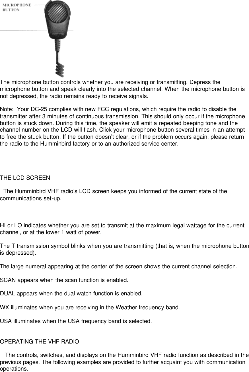 Page 8 of 11 - Humminbird Humminbird-Dc-25-Users-Manual- VHF Radio Operations Manual  Humminbird-dc-25-users-manual