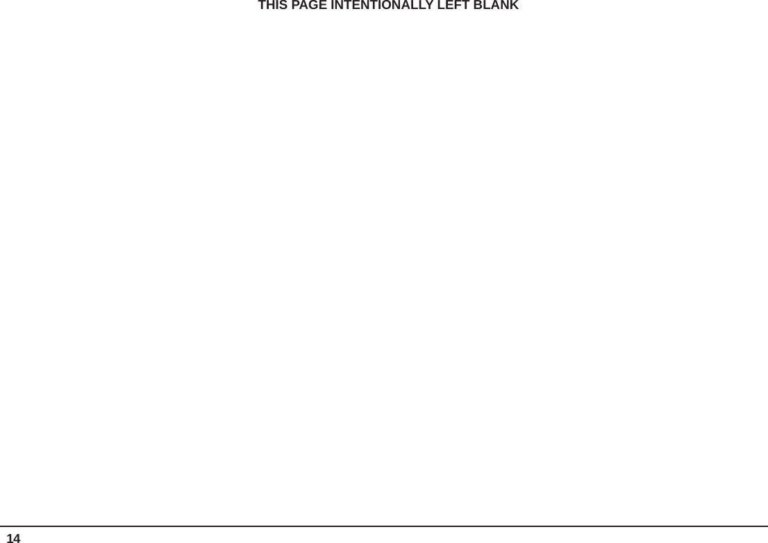 THIS PAGE INTENTIONALLY LEFT BLANK14 
