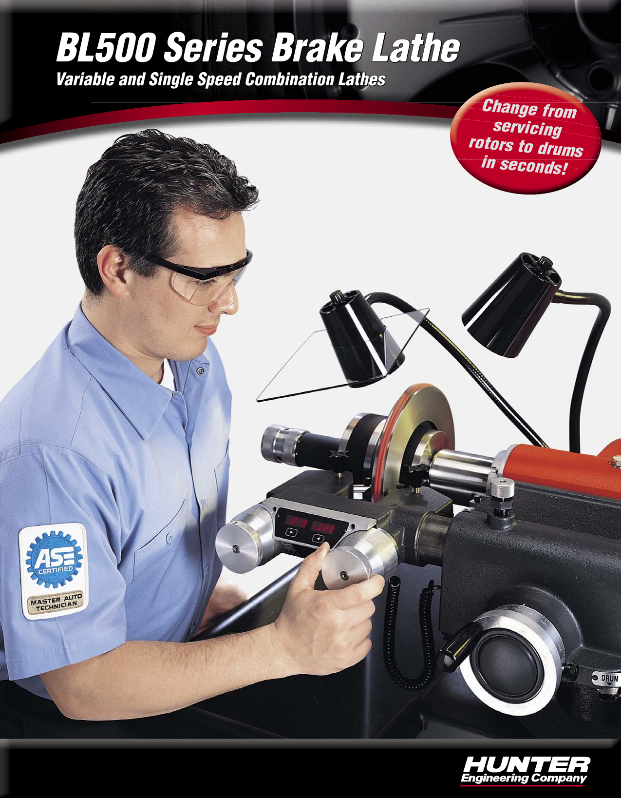 Hunter Engineering Bl500 Series Brochure Brake Lathe