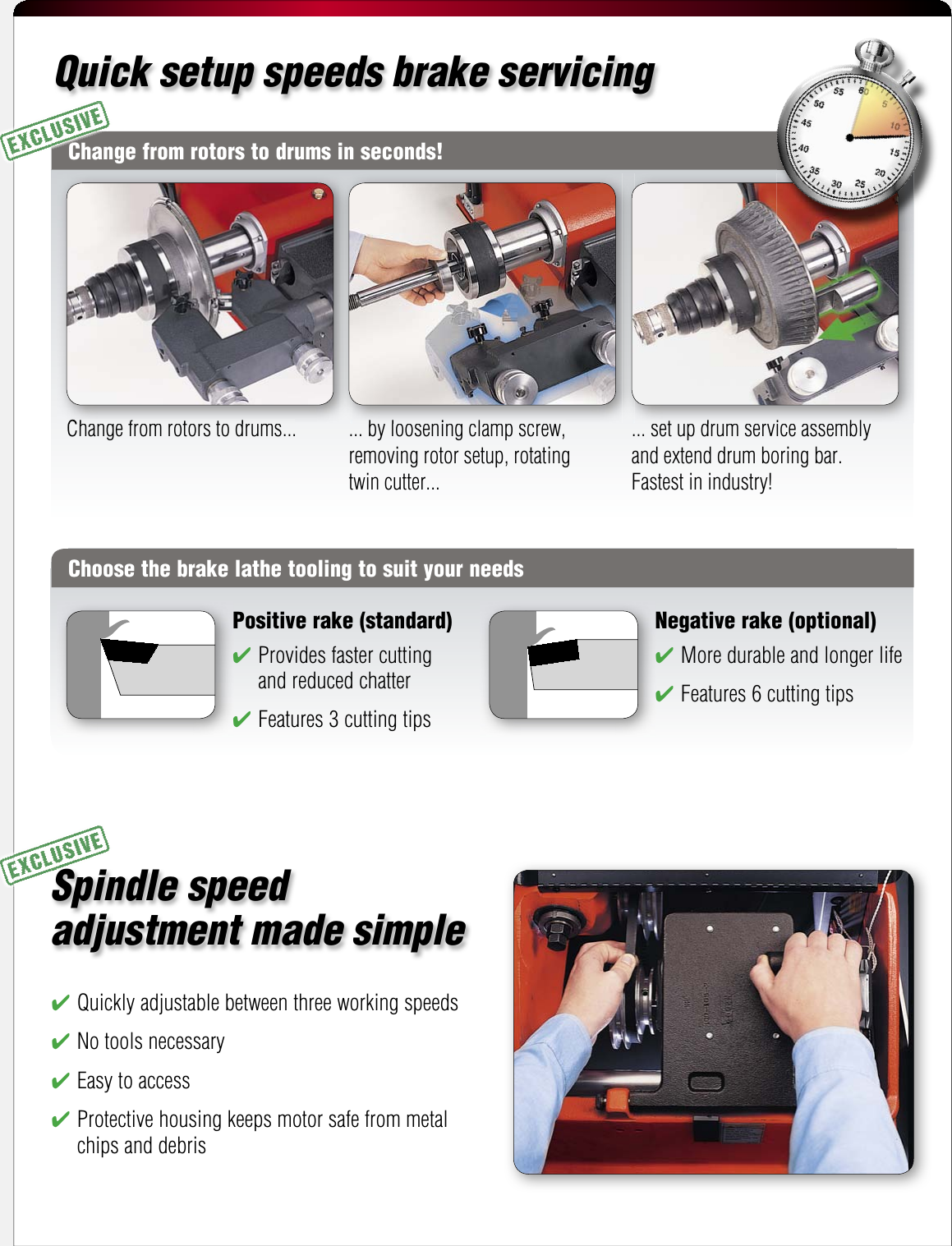 Hunter Engineering Bl500 Series Brochure Brake Lathe
